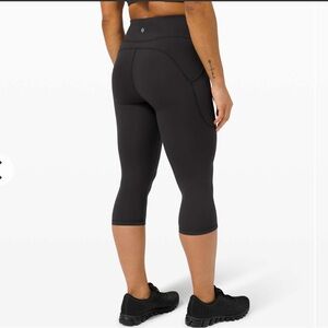 NWT Lululemon Invigorate HR Crop 17” Black Leggings, 2